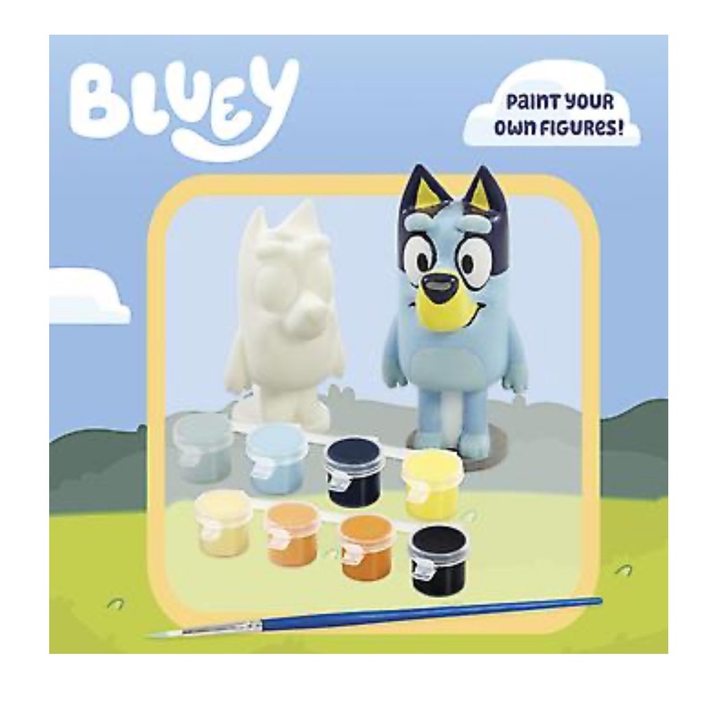 Bluey & Bingo Paint-Up Plaster Figure set - Picture 4 of 5